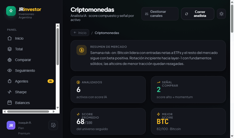 Cripto con lectura de analista